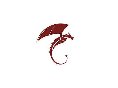 Dragon animal art brand coreldraw design logo minimalist vector