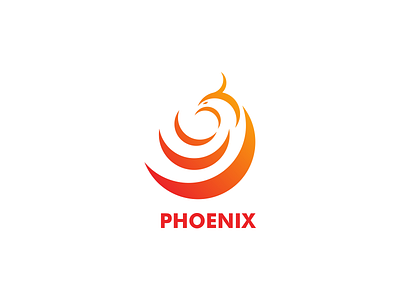 Phoenix animal art brand coreldraw design logo minimalist vector