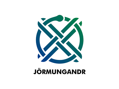 Jörmungandr animal art brand coreldraw design logo minimalist vector