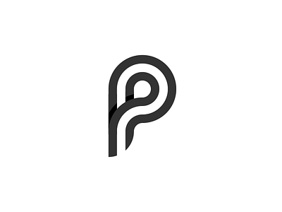 P art brand coreldraw design letter logo minimalist vector