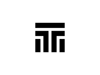 T art brand coreldraw design letter logo minimalist vector
