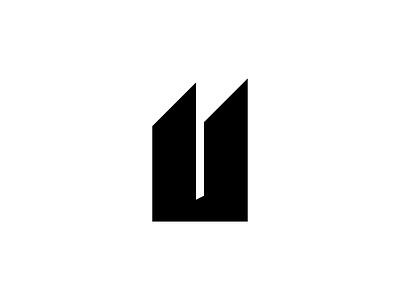 U art brand coreldraw design letter logo minimalist vector