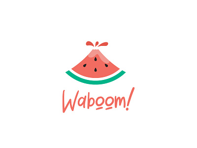 Waboom! explode for sale fruit lava logo mountain pastel watermelon