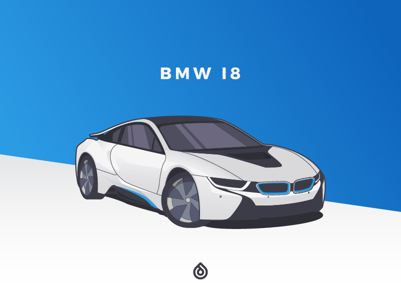 Bmw i8 рисунок