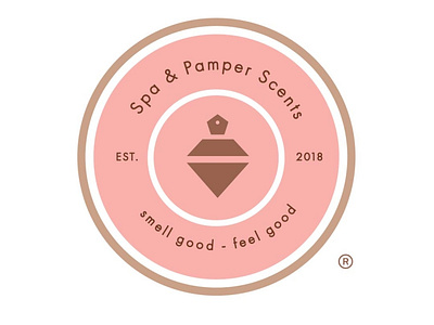Logo Redesign for Spa & Pamper Scents badge branding creative logo logo design logo designer logo mark logos logotype maker minimal perfume vector