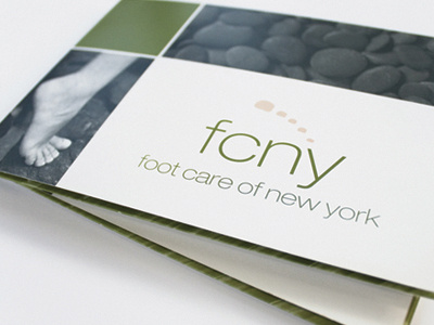 Foot Care of New York Brochure brochure folder identity logo