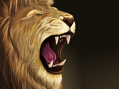 Lion cat illustration illustrator lion vector wildcat