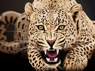 Jaguar cat illustration illustrator jaguar vector wildcat