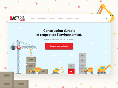 Actaris design illustration ui ux website