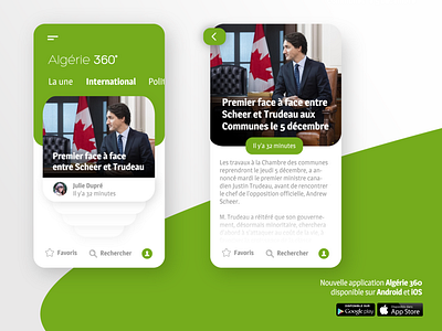 Application Algérie 360 iOS Android