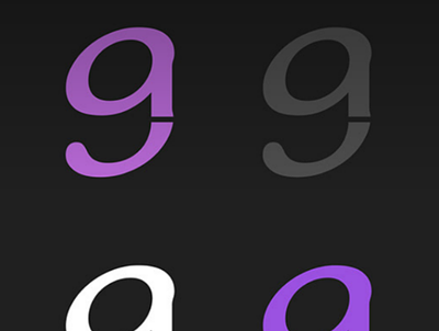 ag logo branding design figma flat logo minimal typography