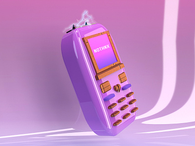 Phone Taser 3d girl power graphic design phone surrealism taser weapon