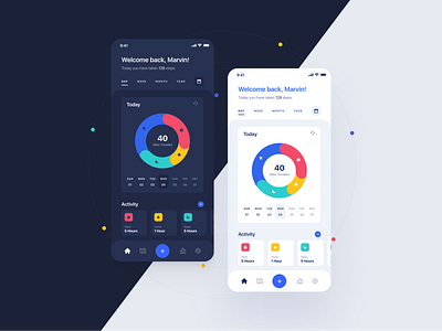 Life Tracker Mobile UI Design colorful control panel dark design inspiration logo mobile mobile app mobile app design mobile design mockup modern panel ui ui design uidesign ux ux design uxdesign web design