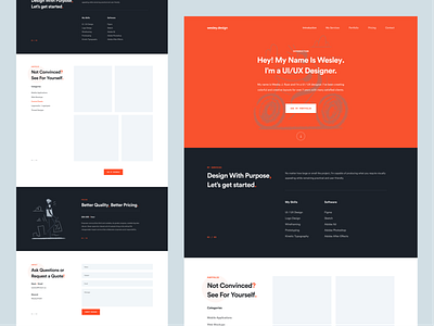wesley.design Web Design Mockup