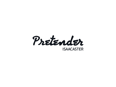 Pretender Isaacaster branding caligraphy dark design guitar illustration inspiration logo logodesign logomark logotype mockup modern music web design