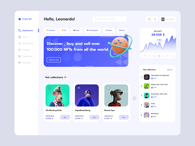 Dashboard - NFT Marketplace