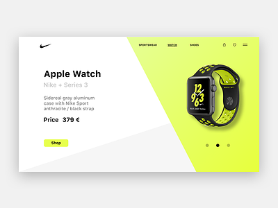 Apple Watch + Nike apple design brand branding design logo nike ui uiux watch os