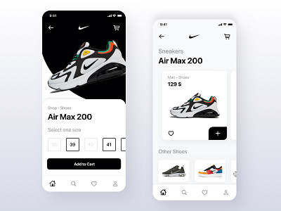 Nike App Redesign - Mobile UI