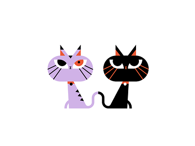 Tiny Cats animal cat character flat icon illustration kids kitty mascot neko vector