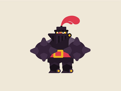 Megaknight app clashroyale colour design flat game illustration sticker