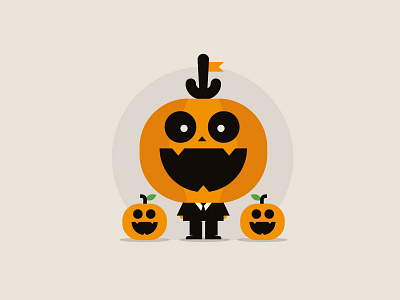 Pumpkin character character design design flat gentleman halloween icon illustration pumpkin