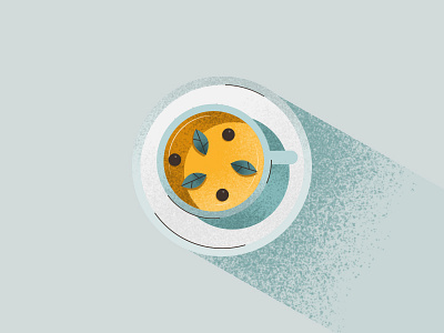 Chai Tea brush chai cup design flat illustration outline tea texture vector
