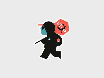 Vandal character character design flat icon illustration signal sticker vandal vector