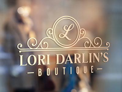 Lori Darlin's Boutique adobe branding design graphic design logo logo design vintage logo