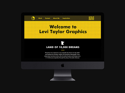LTG Website Preview adobe brand design brand identity branding design futura graphic design landing page concept landing page design lego brick web design website yellow
