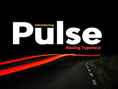 Pulse – Bold Racing Typeface