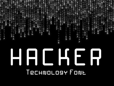 Hacker – Technology Font