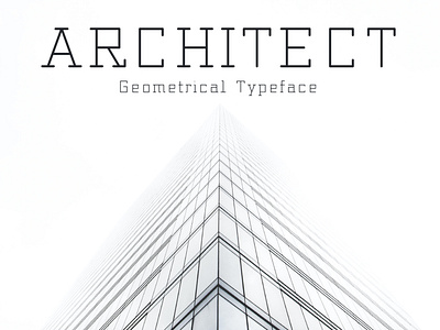 Architect – Geometrical Typeface