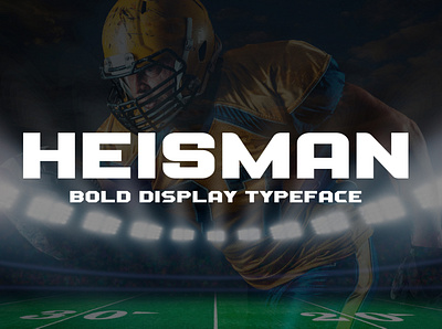 Heisman - Sports Display Typeface baseball basketball bold college display football hockey manly typeface varsity