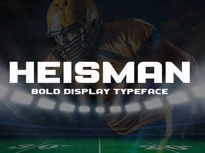 Heisman - Sports Display Typeface baseball basketball bold college display football hockey manly typeface varsity