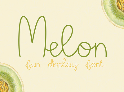 Melon – Fun Display Font chic cute digital display display typeface fun funky handdrawn handmade kids logo monoline playful quirky vector