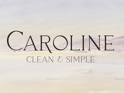 Caroline – Minimal Modern Typeface