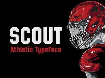 Scout - Athletic Typeface athletic baseball bold branding clean college colleges football minimal scout sharp sports varsity