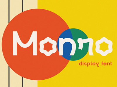 Monro – Quirky Display Typeface bold font freak quirky retro typeface vintage