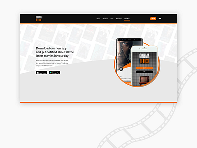 Cinema Deluxe APP page concept adobe xd app bakhtiyarhmalik cinema design movie ui ui ux design web design
