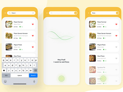 Search in Food Delivery ui design uiux design ux design