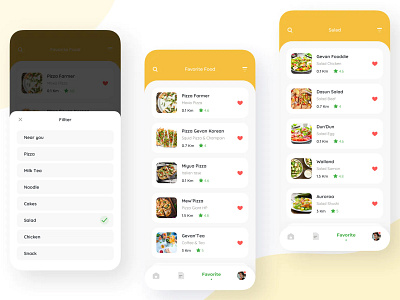 Favorite Food Delivery Mobile UI app design ui ui ux design ui design ui ux uiux design ux ux design