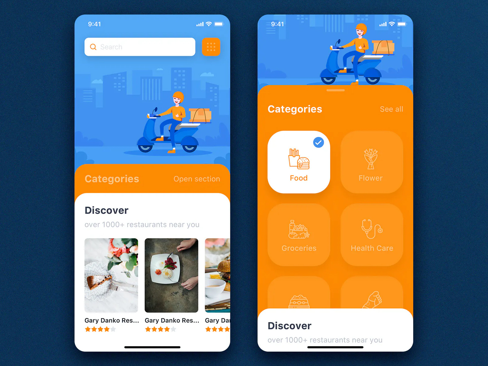 Delivery Service mobile app concept by Nitesh Kumar on Dribbble