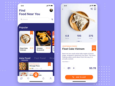 Food Delivery Mobile UI Concept app app design design food app food delivery mobile app design mobile design mobile ui ui ux design ui design ui ux uiux design ux design