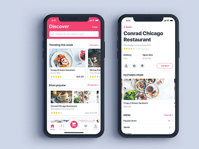 Food Home & Details UI Screens app app design design mobile app design mobile design mobile ui mobile ui design ui ux design ui design ui ux uiux design ux design