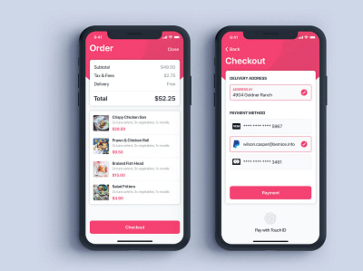 Food Order and Checkout UI Design app app design mobile app design mobile design mobile ui mobile ui design ui ux design ui design ui ux uiux design ux design