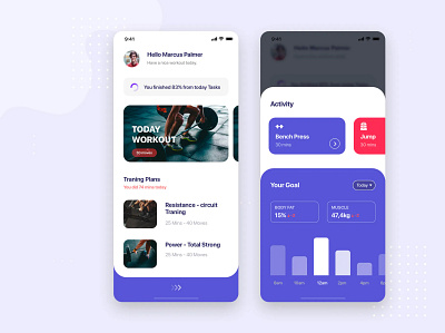 Fitness Training Mobile App app app design design mobile app design mobile design mobile ui design ui ux design ui design ui ux uiux design ux design