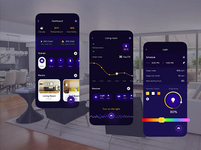 Smart Home App UI app app design mobile app design mobile design mobile ui mobile ui design ui ux design ui design ui ux uiux design ux design