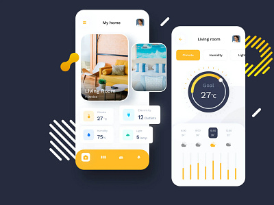 Smart Home Lifestyle Mobile UI app design mobile app design mobile design mobile ui mobile ui design ui ux design ui design ui ux uiux design ux design