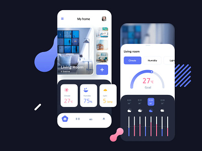 Smart Home Lifestyle Mobile UI1 app design mobile app design mobile design mobile ui mobile ui design ui ux design ui design ui ux uiux design ux design