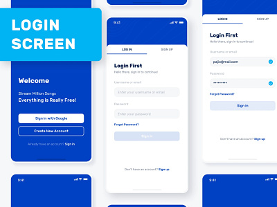 Music Play Login Page app design mobile app design mobile design mobile ui mobile ui design ui ux design ui design ui ux uiux design ux design